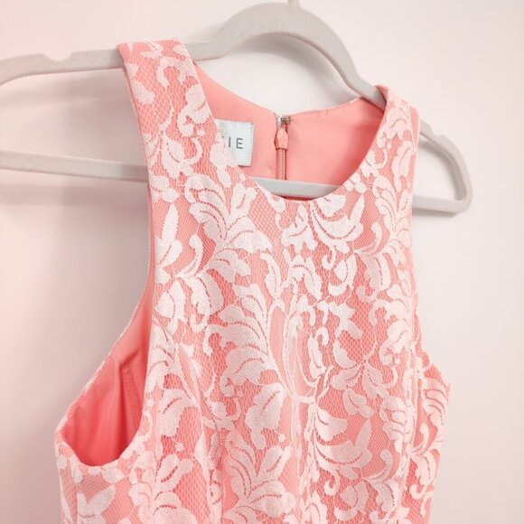 Azazie Kate Maxi Dress Agave Peach Pink Lace Chiffon Bridesmaid Prom Dance A6 - Picture 6 of 14